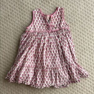 Pink Chicken Pink and White Floral Cotton Sundress